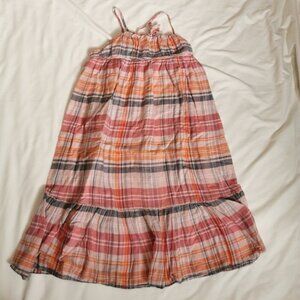 Gap Girls Cotton Tiered Sleeveless Dress Small